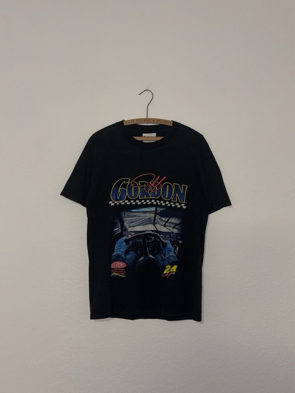 Vintage 1995 Jeff Gordon Chase Authentic’s Black NASCAR Shirt Size Men’s Medium